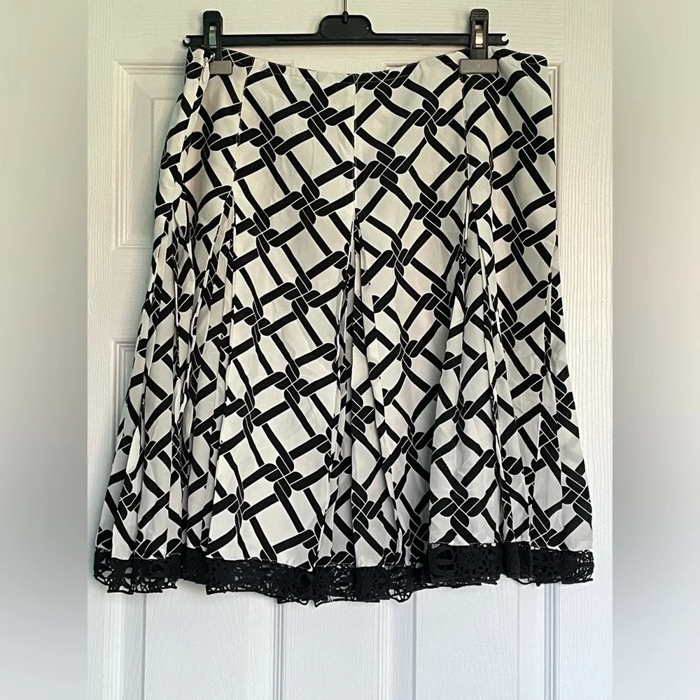 2/$40  100% Silk Skirt with Crochet Hem - Picture 2 of 7